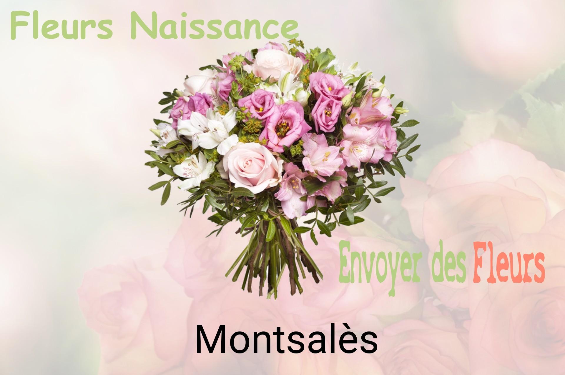 Bouquet de fleurs de naissance livré à Montsalès